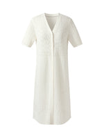 V-Neck Women Long Open-Knit Cardigan GOELIA