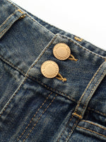 Denim High-Waisted Women Flared Jeans GOELIA