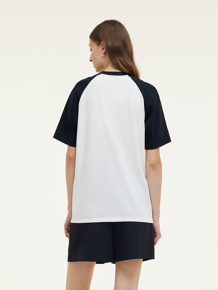 Color Block Women TShirt GOELIA