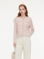 [Preview] 100% Brushed Cashmere Women Cardigan GOELIA