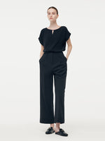 Triacetate Cut Out Women Top GOELIA
