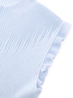 Ruffle Cuff Women Knit Tank Top GOELIA