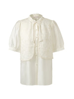 New Chinese-Style Lace Sequins Patchwork Women Blouse GOELIA