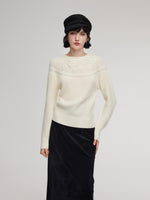 Wool Blend Embroidered Women Sweater GOELIA
