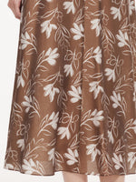Tencel Blend Floral Print Women Skirt GOELIA