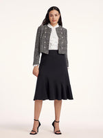 Classic Tweed Cropped Women Jacket GOELIA