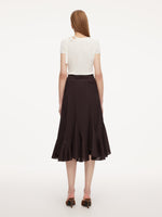 Cotton Blend High-Waisted Women Mermaid Skirt GOELIA