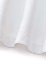 Cotton Blend Round Neck Tape Embroidered Women T-Shirt GOELIA