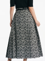 Rose Jacquard Pleated Women Mamianqun With Bottomed Skirt GOELIA