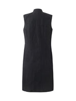 Xiang Yun Silk Asymmetric Hem Women Qipao Mini Dress GOELIA