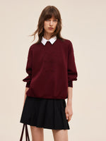 Four-Leaf Clover Embroidered Women Sweatshirt GOELIA