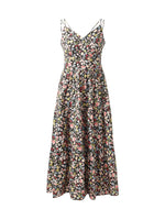 Cotton Halterneck Slip Maxi Dress With Detachable Bra Pads GOELIA