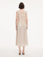 100% Acetate Openwork Crochet Tank Top And Slip Dress Two-Piece Set GOELIA