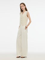 V-Neck Slim Fit Women Knit Vest GOELIA