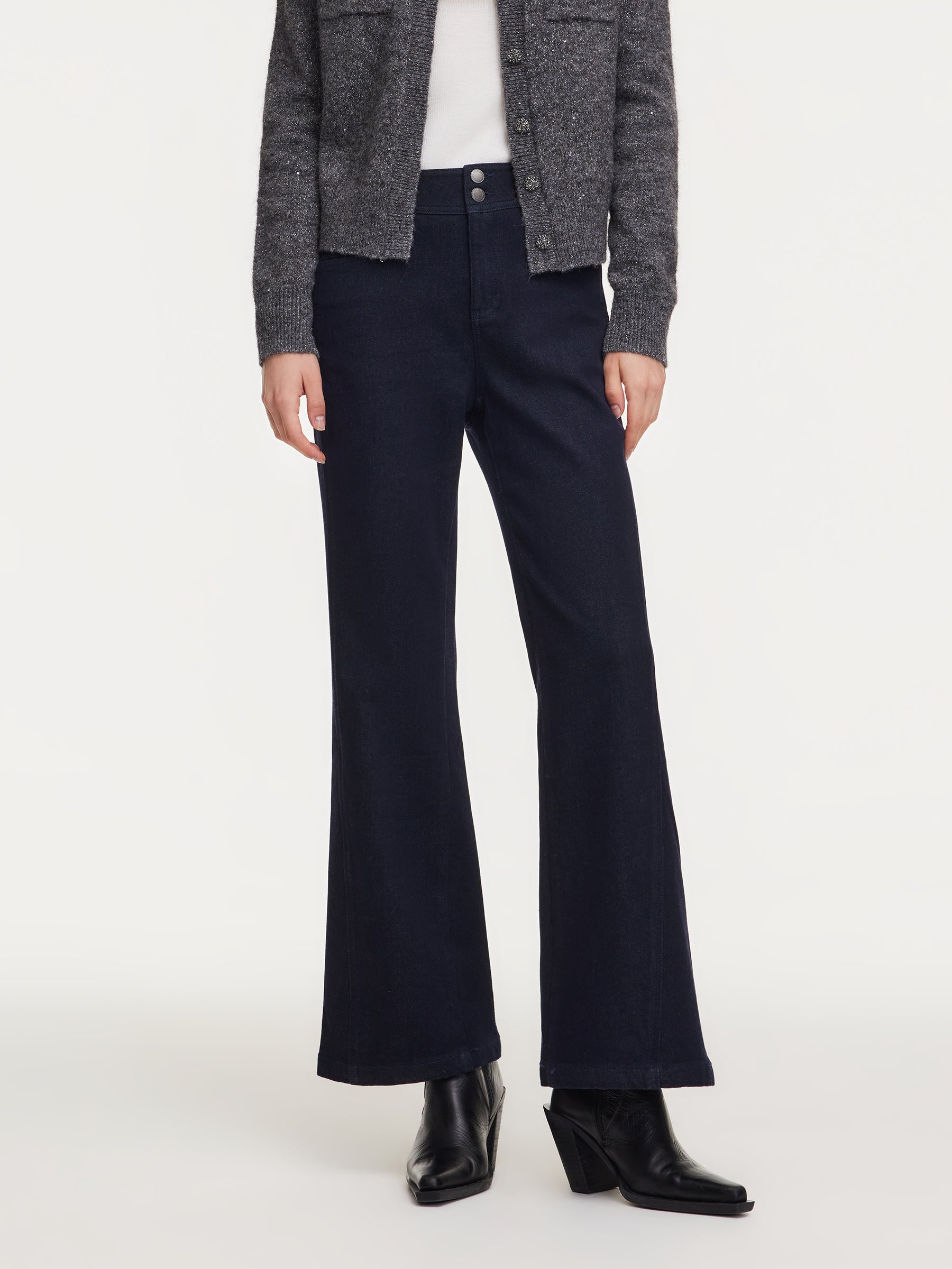 Denim Micro-Flared Women Jeans GOELIA