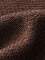 100% Machine Washable Wool Mock Neck Women Knit Top GOELIA