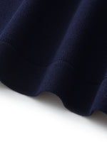 Tencel Blend Women Knit Mini Dress With Detachable Sailor Collar GOELIA