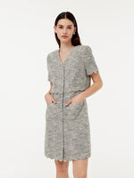 Faux Two-Piece Scallop Hem Women Mini Dress GOELIA