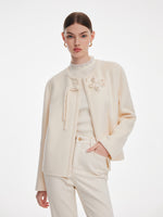 [Preview] Cashmere Wool Double-Faced Women Cropped Coat GOELIA