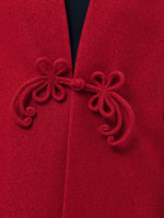 100% Wool New Chinese-Style Women Coat GOELIA