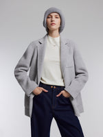 [Preview] Yak Silk Wool Blend Double-Faced Women Blazer GOELIA