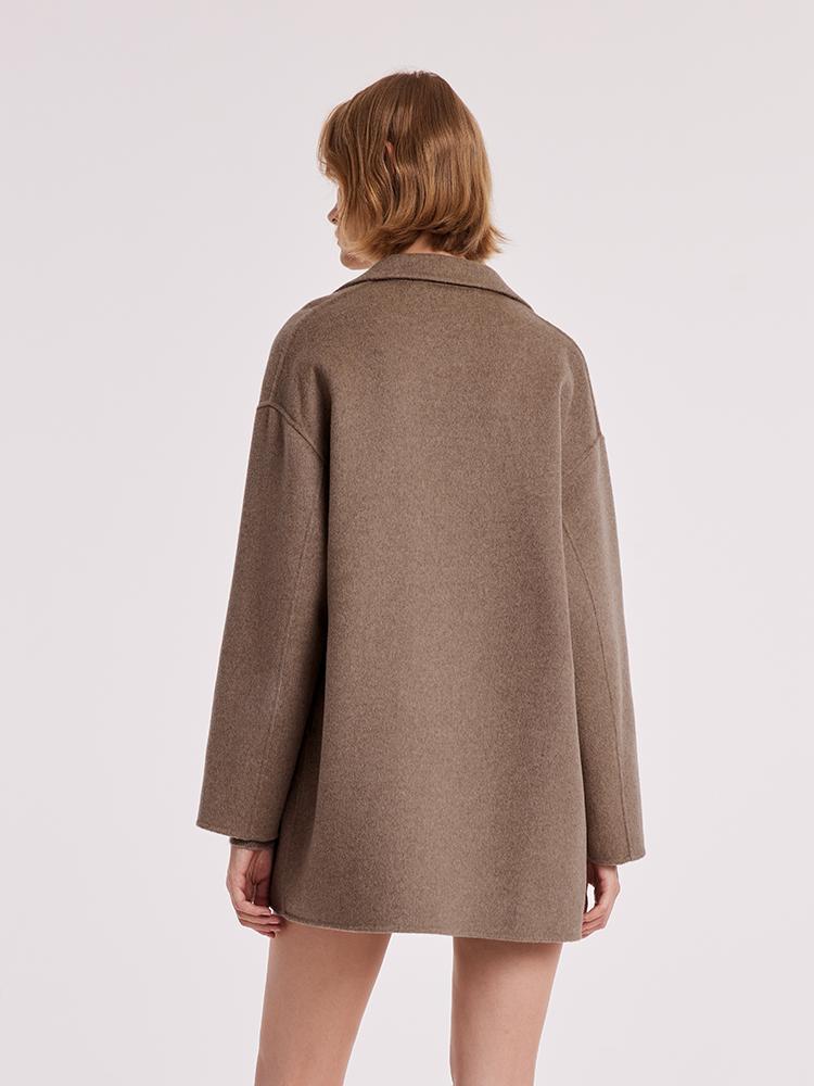 Pure Cashmere Mid-Length Women Coat GOELIA