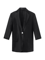 Tencel One Button Women Blazer GOELIA