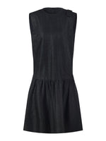 18MM Gambiered Canton Gauze Women Sleeveless Mini Dress GOELIA