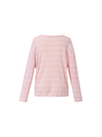 Lyocell Mulberry Silk Blend Stripe Women Knit Top GOELIA