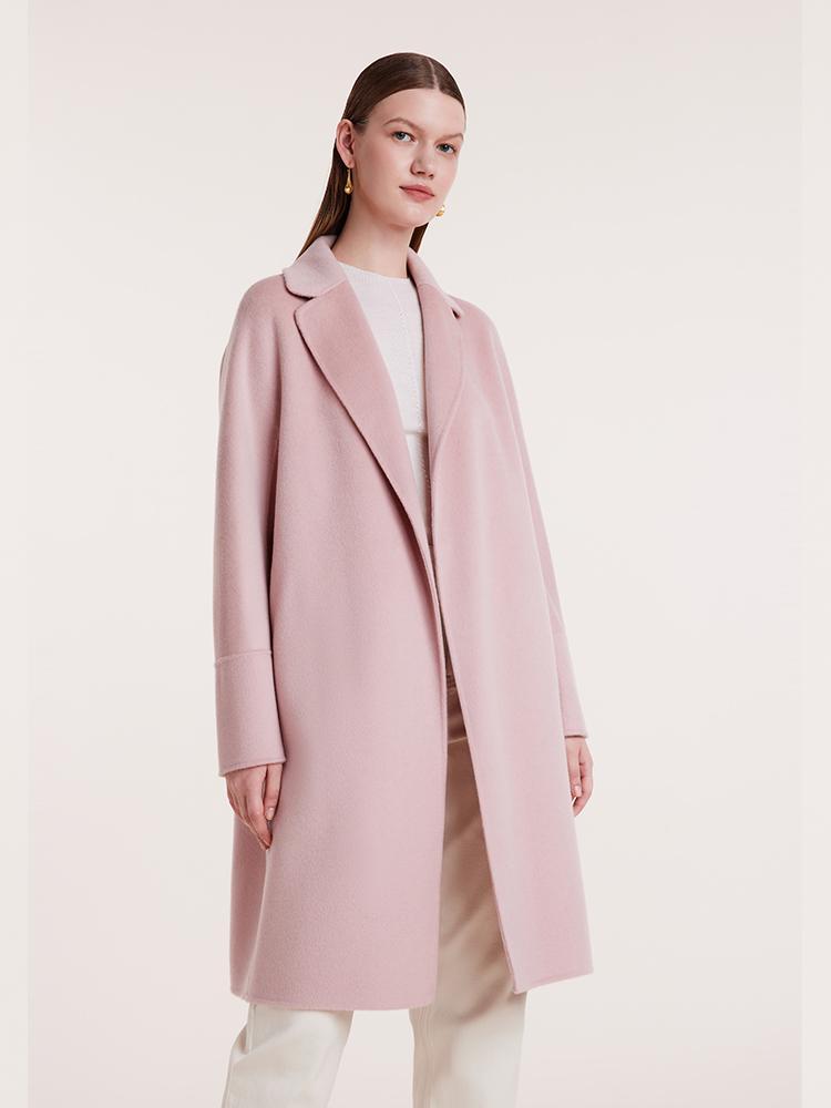 Ladies Lapel Wool Short Coat Jacket Top