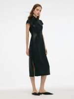 16MM Xiang Yun Silk Women Qipao Midi Dress GOELIA