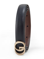 GO Letter Women Leather Belt Size Small GOELIA
