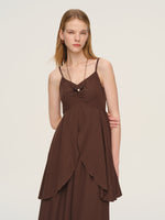 Linen Blend Camisole And Culottes Two-Piece Set GOELIA