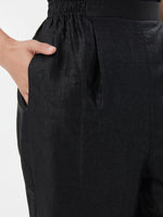 18 Momme Xiang Yun Silk Ankle Banded Pants For Women GOELIA