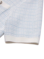 Tencel Blend Contrast Trim Women Textured Cardigan GOELIA