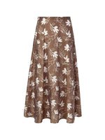Tencel Blend Floral Print Women Skirt GOELIA