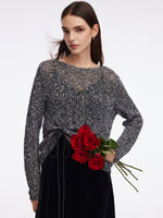 Cotton Blend Sweater And Strap Dress Two-Piece Set GOELIA