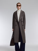 [Preview] Wool Cashmere Double-Faced Women Wrap Overcoat GOELIA