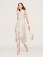 Ruffle Sleeveless Women Tiered Maxi Dress GOELIA