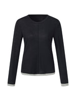 100% Wool Faux Two-Piece Women Knit Top GOELIA