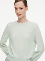 100% Cashmere Rhinestone Women Sweater GOELIA