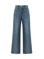 High-Waisted Loose Straight Full Length Women Jeans GOELIA