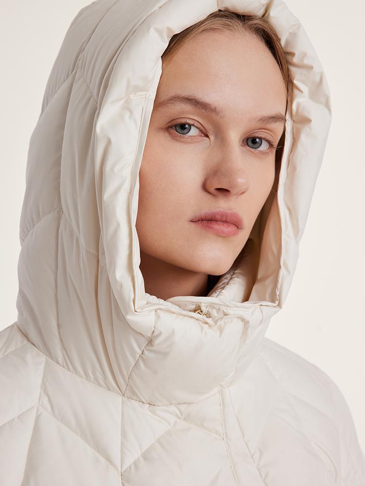 Mid-Length Cocoon Shape Goose Down Garment GOELIA