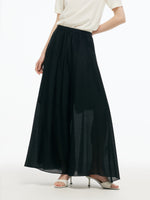 Tencel Blend Elastic Waist Women Culottes GOELIA