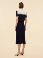 Tencel Blend Knit Top And Column Skirt Two-Piece Set GOELIA