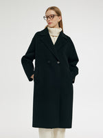 Wool Cashmere Double-Faced Unisex Mid-Length Coat GOELIA