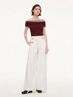 Modal Off Shoulder Women Stretchy Knit Top GOELIA