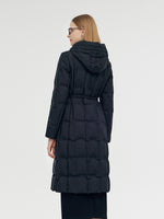Longline Hooded Goose Down Coat GOELIA