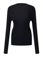 Cashmere Mulberry Silk Tencel Blend Women Knit Top GOELIA