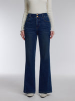 [Preview] Denim Fleece Lined Women Flared Jeans GOELIA